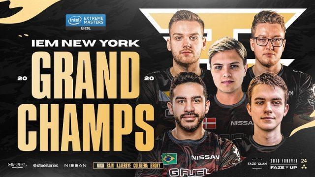 Taklukkan OG di Grand Final, FaZe Clan Bawa Pulang Gelar Juara IEM New York: Europe!