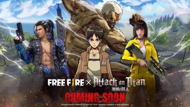 Resmi! Free Fire Bakal Kolaborasi dengan Anime Attack On Titan Bulan Depan, Ada Karakter Titan?