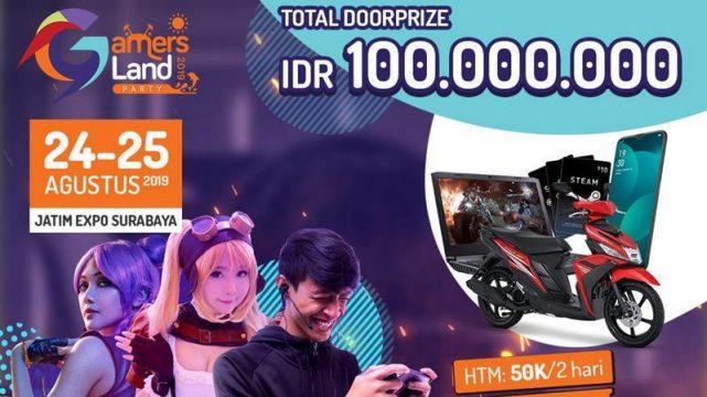Pesta Gamer Terbesar di Indonesia, Gamers Land Party 2019 dari ESID, Temani Akhir Pekan Ini!