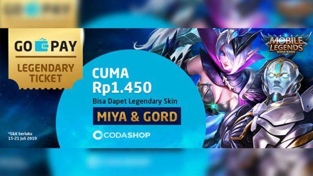 Legendary Skin Mobile Legends Cuma 1500 Perak? Tentu Bisa Dengan GO-PAY!