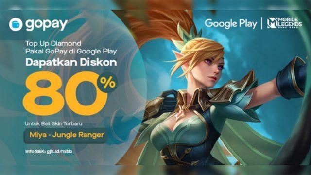 Diskon 80% Untuk Miya Jungle Ranger Dengan Top Up Diamond Pakai GoPay di Google Play!