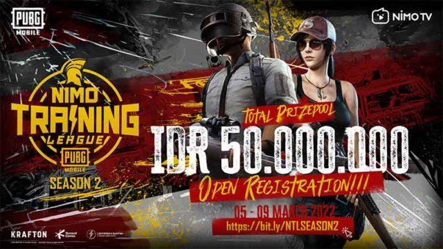 Pendaftaran Nimo TV Training League (NTL) PUBG Mobile Dibuka, Total Hadiah Rp50 Juta!