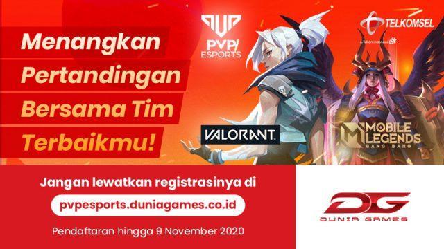 Pendaftaran PVP Esports Championship Season 2 Dibuka, Kini MLBB dan Valorant!