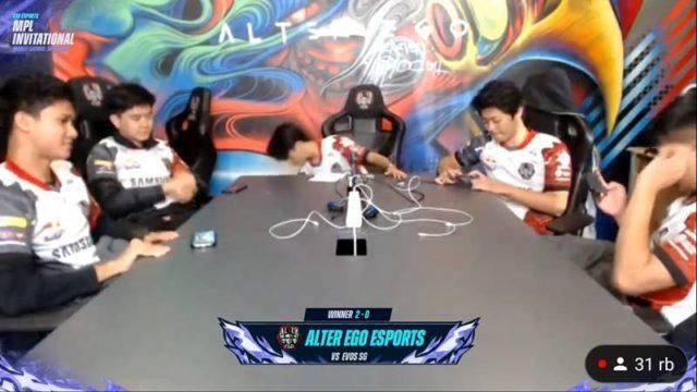 Alter  Ego Tumbangkan Perlawanan Evos SG di Perempat Final MPLI