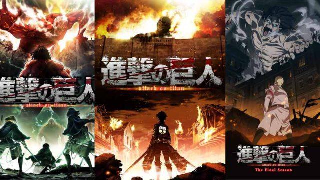 Keren! Ini Dia Evolusi Poster Attack on Titan Season 1 Hingga Final!