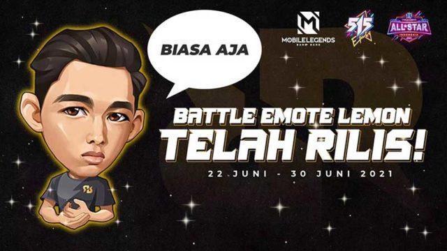 Kembali Raih Voting Tertinggi, Battle Emote RRQ Lemon Siap Diluncurkan