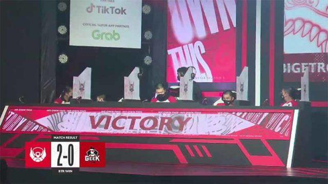 BTR vs Geek MPL S9 Week 6, Bigetron Alpha Bantai Geek Fam 2-0!