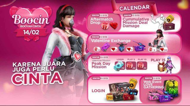 Ini Dia Cara Mendapatkan Token Love Gift di Misi Valentine Free Fire, Biar Dapat Bundle Gratis!