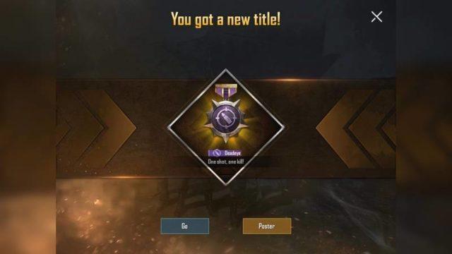 Cara Mendapatkan Title Deadeye PUBG Mobile, Yuk Disimak!