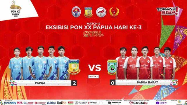 [ESPORTS PON] Hasil Final Mobile Legends PON XX Papua 2021 Hari Ke-1, Ini 4 Provinsi Pemenang!