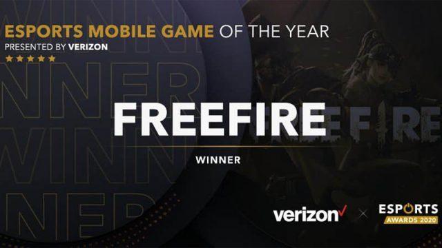 Free Fire Raih Gelar Esports Mobile Game of The Year di The Esports Awards 2020!