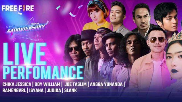 Keren! Free Fire 4th Anniversary Live TV Show Masuk Top 10 Program TV!