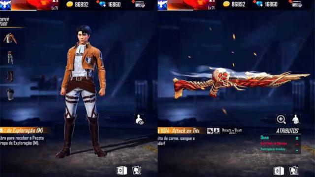 Sebentar Lagi Rilis! Ini Bocoran Semua Item di Free Fire x Attack on Titan yang Bikin Ngiler