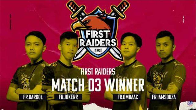 Tim First Raiders Indonesia Juara Play Ins FFWS 2021, Maju ke Babak Final!
