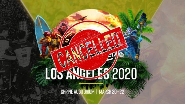 Dampak Virus Corona, Turnamen ESL One Los Angeles Major Dibatalkan