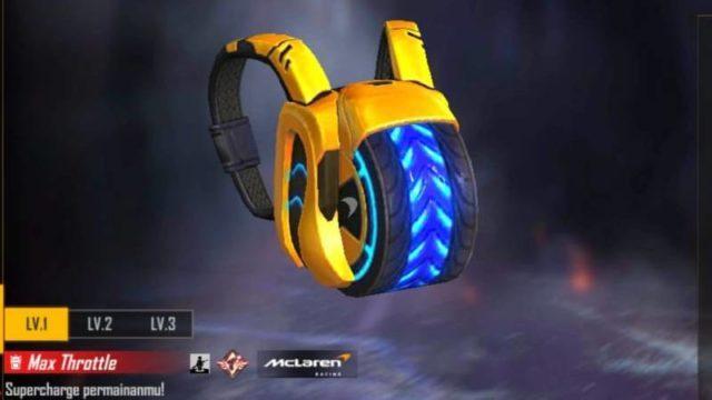 Max Throttle Backpack Free Fire, Skin Backpack yang Keren Abis!