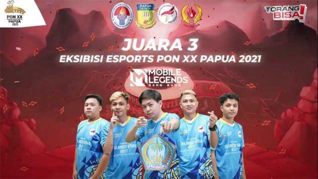 [ESPORTS PON] Selamat! Sulawesi Utara Dapat Medali Perunggu Mobile Legends PON XX Papua 2021