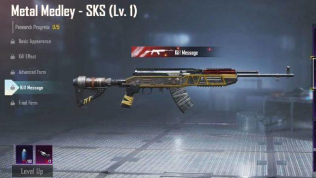Keren Parah! Berikut Preview Skin Metal Medley SKS di PUBG Mobile!