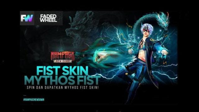Mythos Fist Free Fire, Skin Melee Hand Keren Ala Naga Biru!