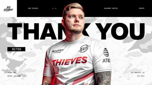 Nitr0 Resmi Berpisah dengan Tim Valorant 100 Thieves, Bakal Kembali ke CS:GO?