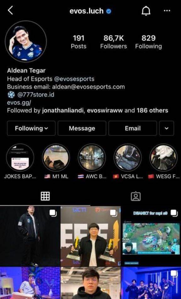 Instagram @evos.luch