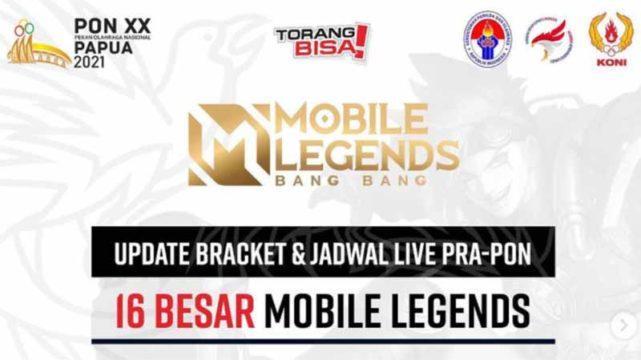 [ESPORTS PON] Ini Dia 16 Tim Perwakilan Provinsi yang Maju ke Pra-PON XX Papua 2021 Mobile Legends!