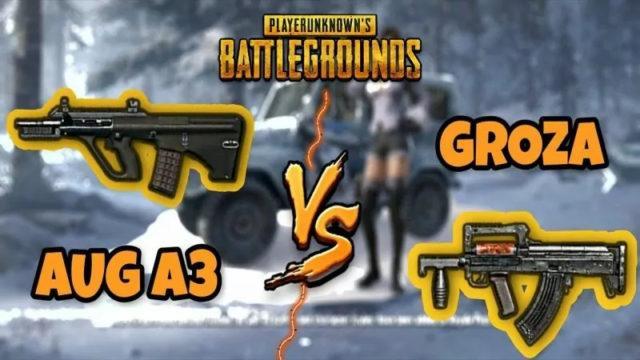 5 Perbedaan Mendasar Antara AUG dan Groza di PUBG Mobile!