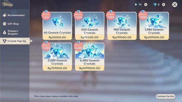Cara Top Up Genesis Crystal Genshin Impact Indonesia, Ada Promo Nih!