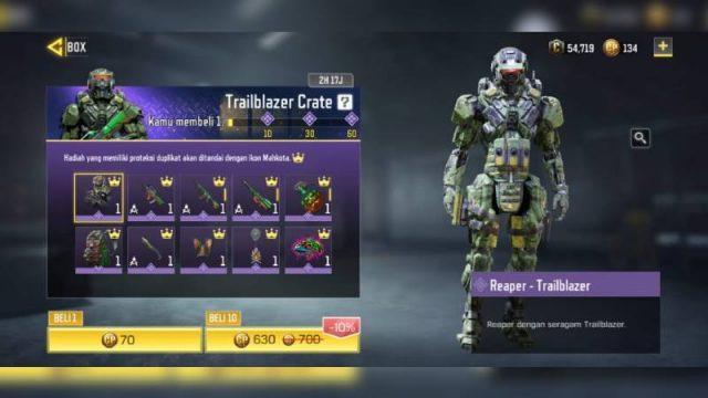 Reaper Trailblazer?! Berikut Preview Trailblazer Crate di CODM!
