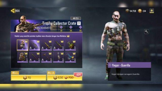 Man-O-War - Tiger's Eye?! Berikut Preview Trophy Collector Crate di CODM!