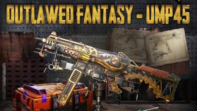 Keren Abis! Berikut Preview UMP45 - Outlawed Fantasy Skin di PUBG Mobile!