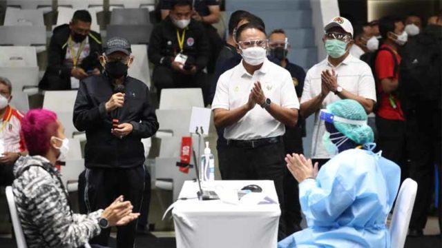 Ada Cabor Esports, Para Atlet Indonesia Menjalani Vaksinasi Covid-19