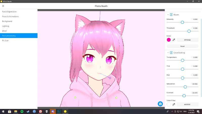 Original Character milik penulis dengan model rambut yang didesain sendiri. Hasilnya bisa kalian lihat melalui <a href="https://hub.vroid.com/en/characters/6778351519336078574/models/85219130643155246">tautan ini</a>.