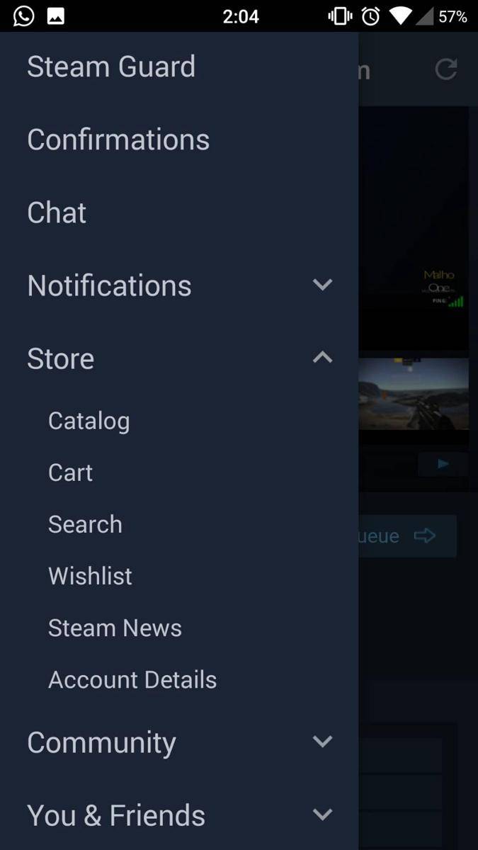 Steam App yang tidak memiliki fitur bermain Dota 2.
