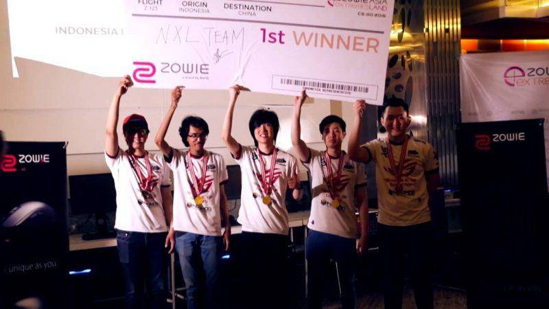 Nxl saat menjadi perwakilan Indonesia di eXTREMESLAND Zowie 2016