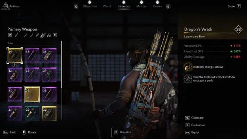 Senjata Terbaik di Assassins Creed Shadows