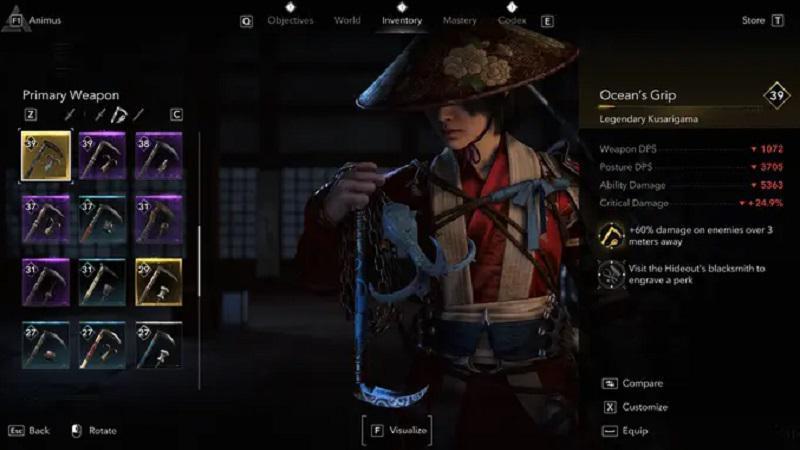 Senjata Terbaik di Assassins Creed Shadows