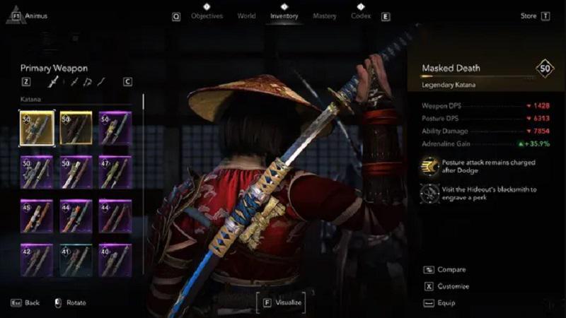 Senjata Terbaik di Assassins Creed Shadows