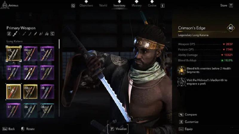 Senjata Terbaik di Assassins Creed Shadows