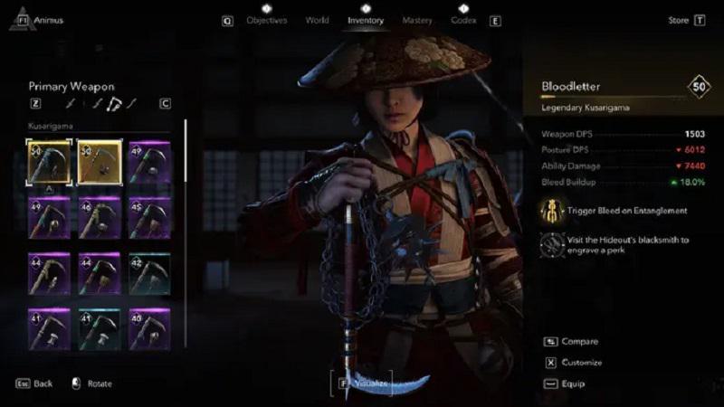 Senjata Terbaik di Assassins Creed Shadows