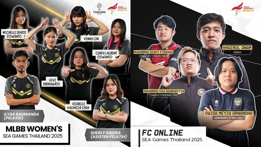 PB ESI Umumkan Timnas MLBB Wanita dan FC Online SEA Games 2025
