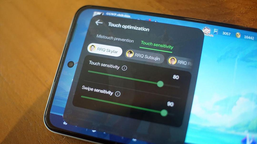 Setting sensitivitas sudah disesuaikan dengan profil pro player