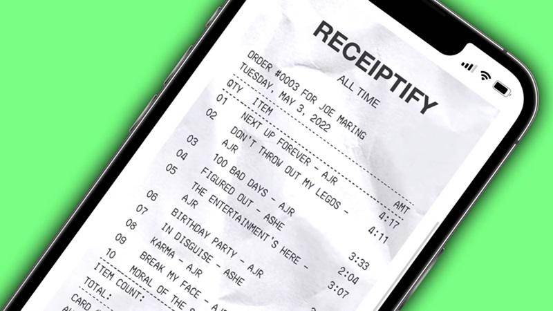 Mengenal Aplikasi Receiptify
