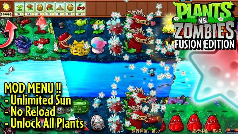 PVZ Fusion Mod Unlimited Sun