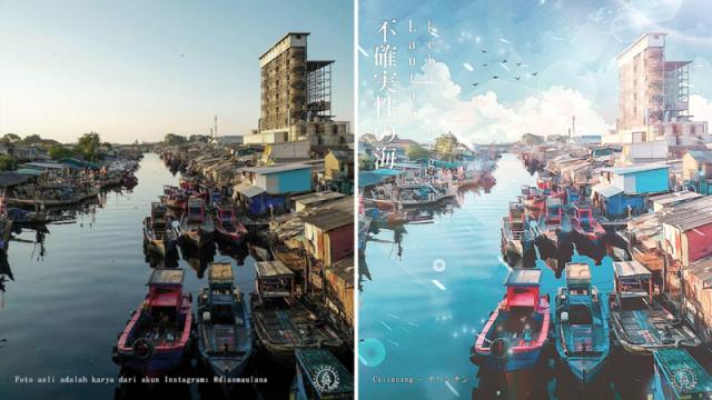 7 Potret Sudut Kota Jakarta jika Dijadikan Anime, Keren Banget!