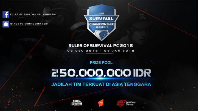 Kabar Gembira Untuk Gamer Rules of Survival PC! Survival SEA Championship Season 1 Resmi Dimulai