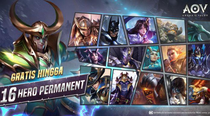 Jangan Lupa Klaim! Ada 16 Hero Gratis Arena of Valor Buat Kamu!