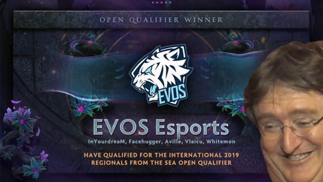 EVOS Esports Temani BOOM.ID di Closed Qualifier The International 2019