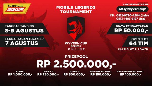 Buktikan Tim-mu! Ikut Wyvern Cup Mobile Legends Season 1 DIJAMIN OLEH GGWP.ID!