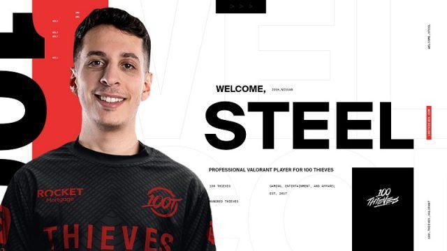 Mantan Pemain CS:GO, Steel, Hijrah ke Tim Valorant 100 Thieves!